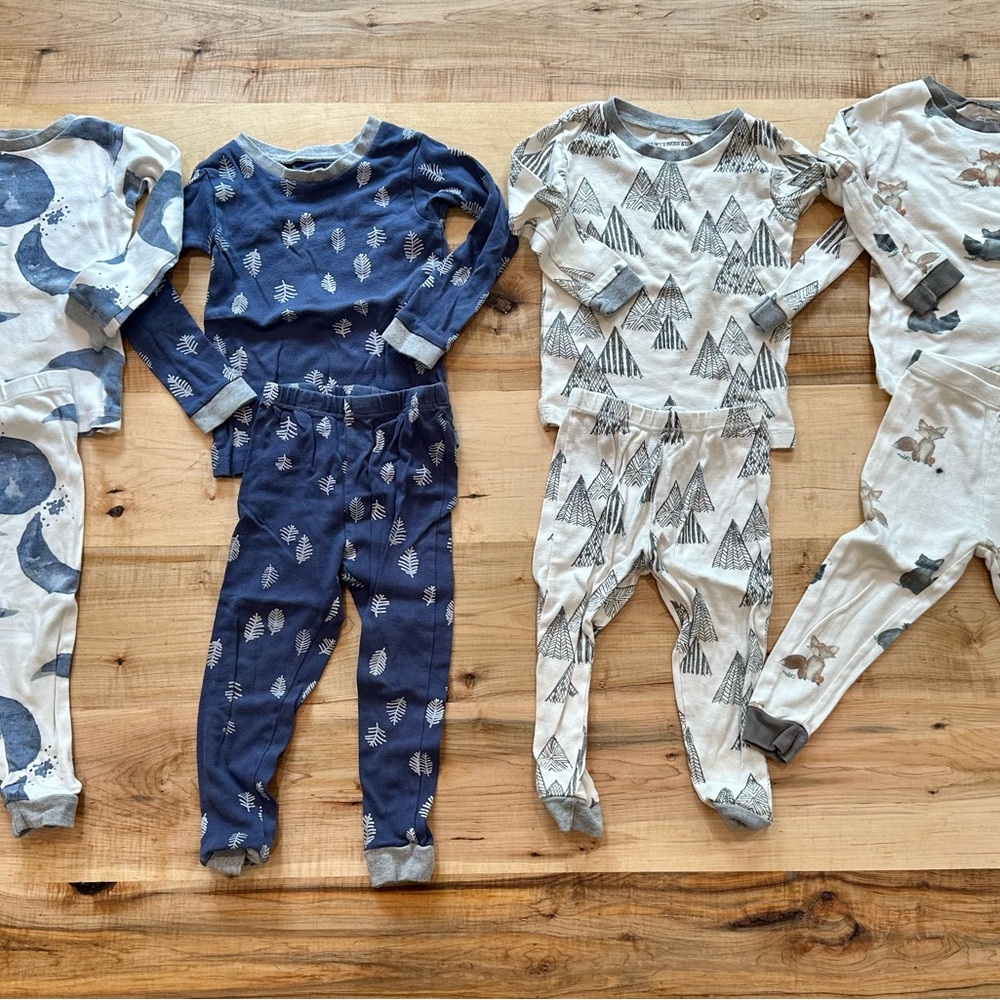 Burt's Bees Kids Pajama Sets x4